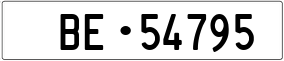Trailer License Plate